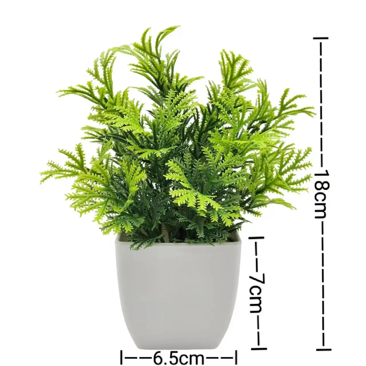 1-Piece Potted Greenery Artificial Plants with Pots
