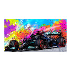 Formula 1 Racing Coloursplash Canvas Pictures