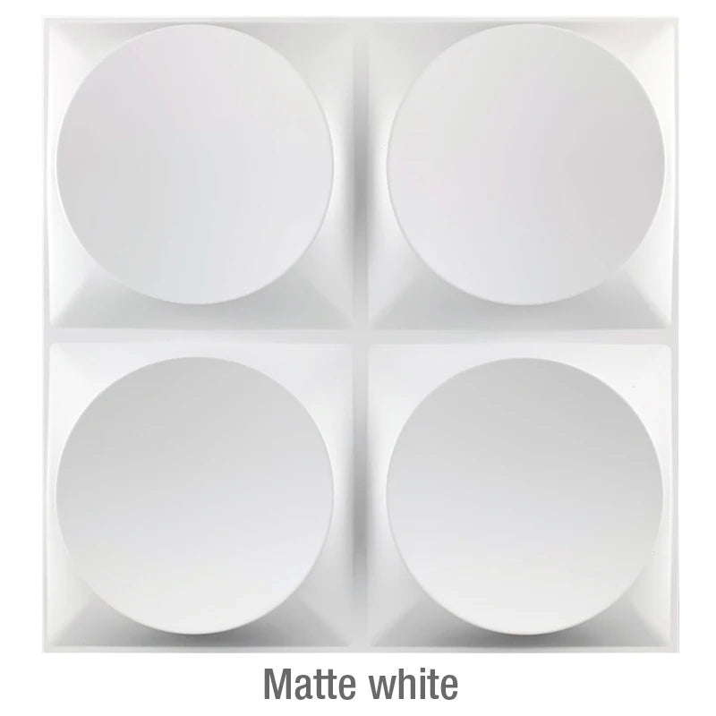 Matte White 3D Wall Panel [30cm x 30cm]