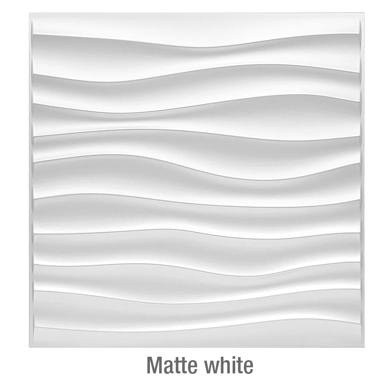 Matte White 3D Wall Panel [30cm x 30cm]