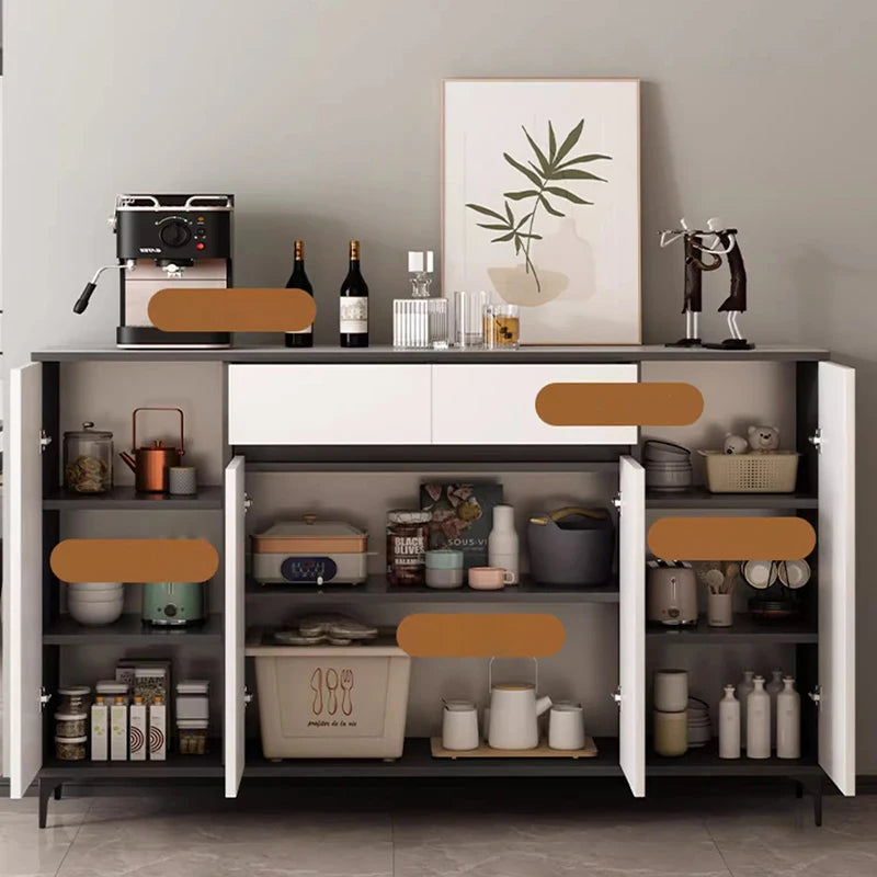 Premium White Nordic Minimalist Cabinet