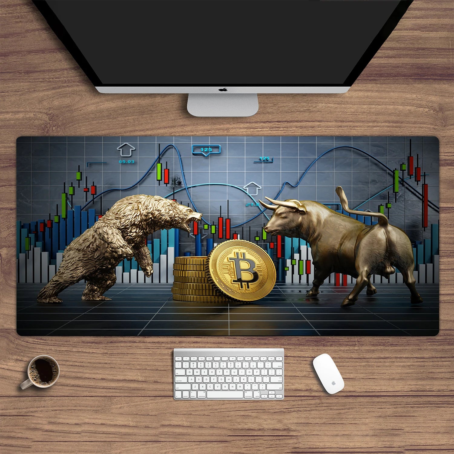 XL Mouse Pad with Trading Charts & Patterns