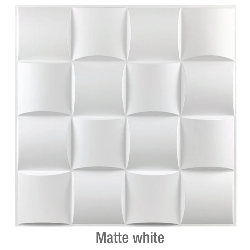 Matte White 3D Wall Panel [30cm x 30cm]