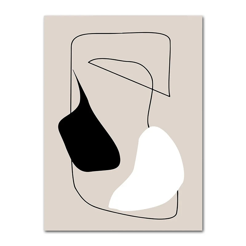 Abstract Minimalist Boho Art Canvas Prints