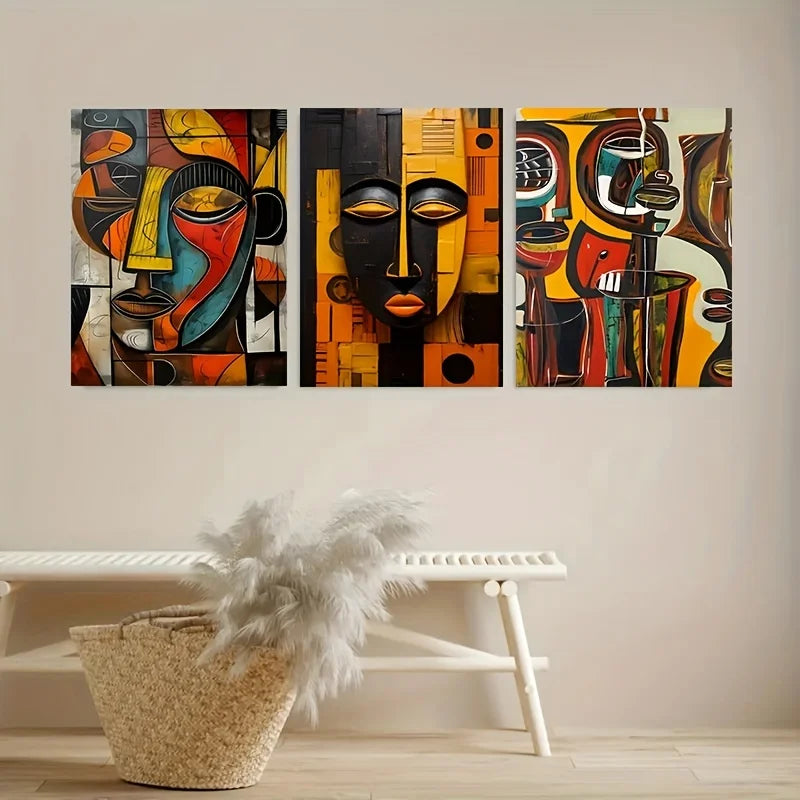 Alkebulan Impressionist African Art Canvas Print