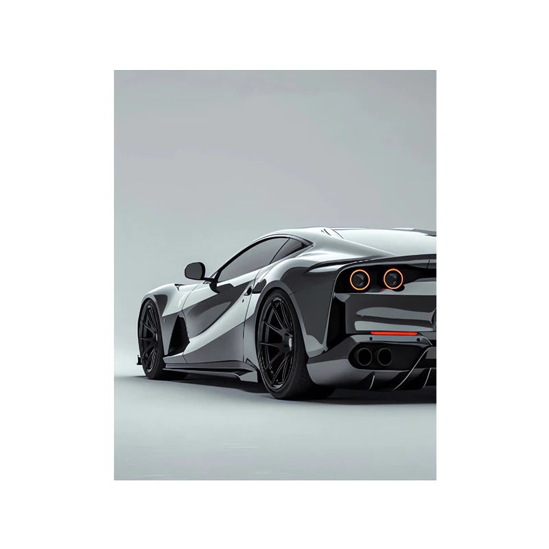 Supercar Abstract HD Colour Canvas Print