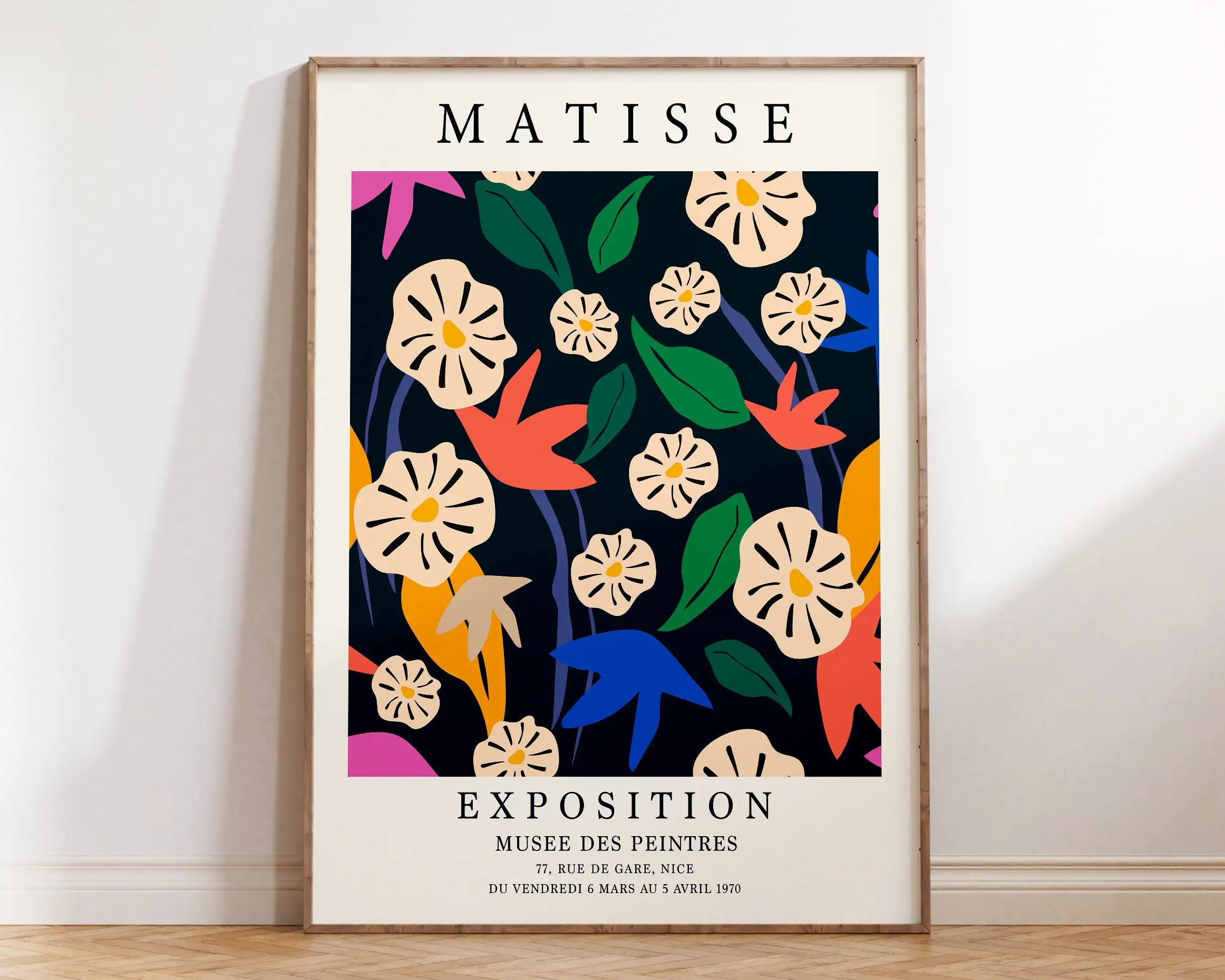 Matisse Floral Cut Outs Exhibition Canvas Print