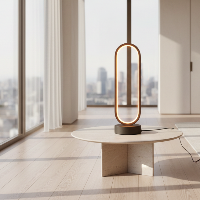 Oval Ring Dimming LED Table Light - Sleek Surprises