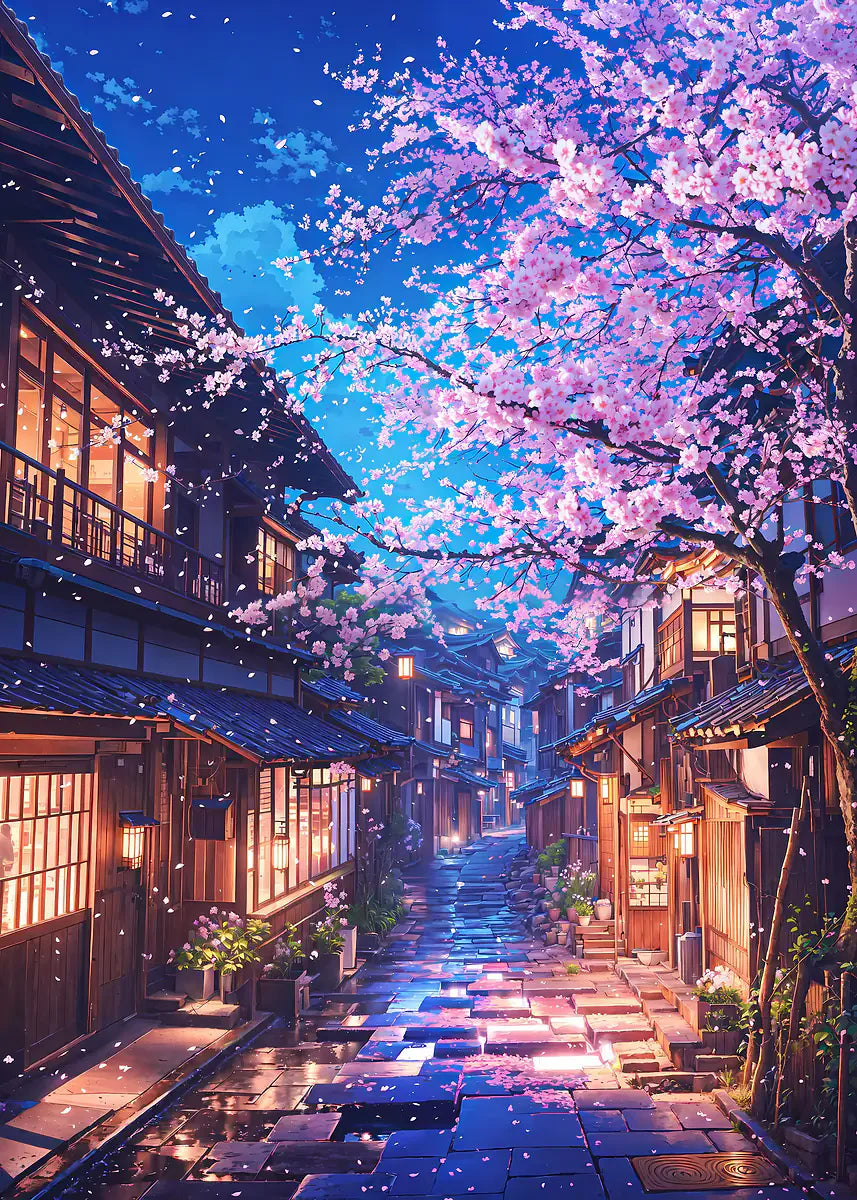 Cherry Blossoms Blooming Canvas Print