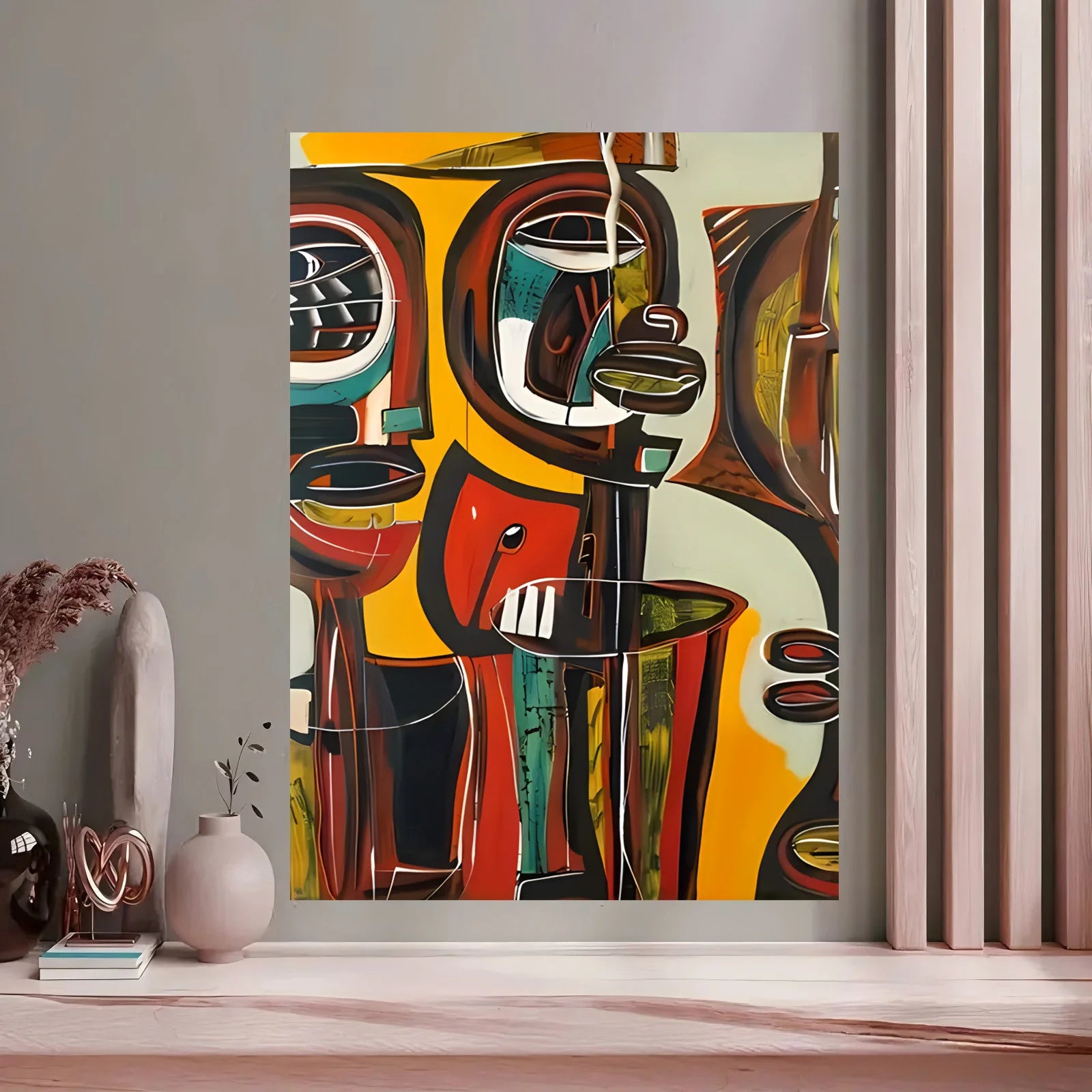 Alkebulan Impressionist African Art Canvas Print