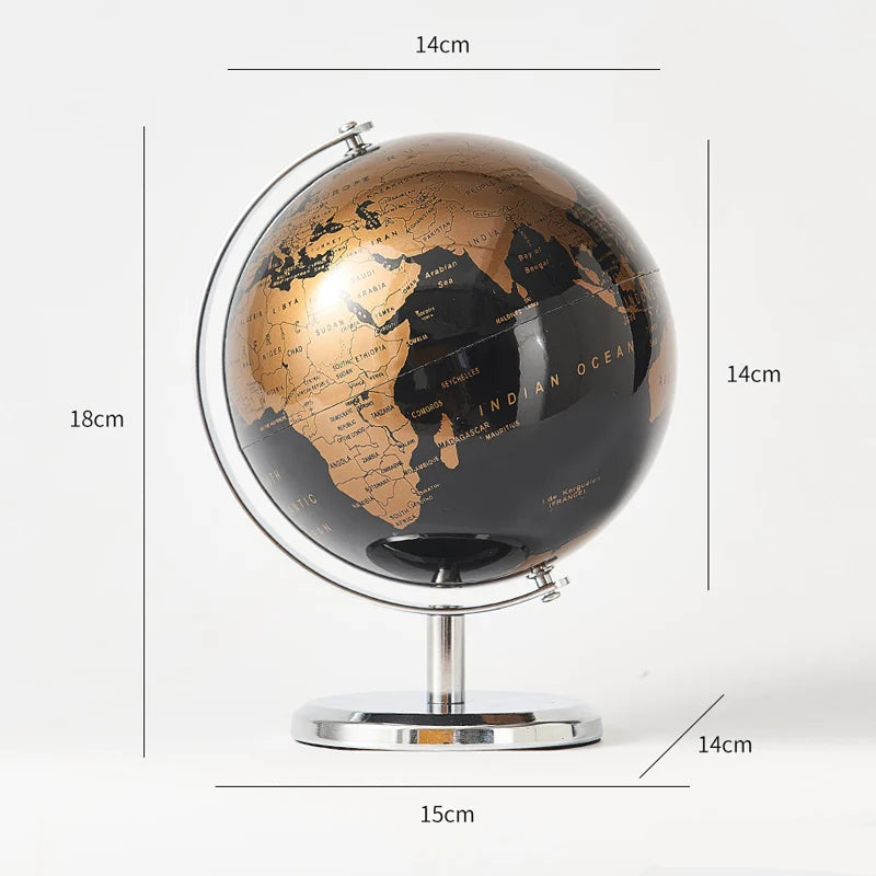 Retro Minimalist World Desk Globe