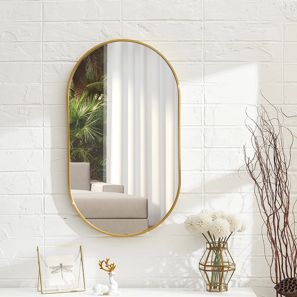 Oval Wall Mounted Mirror