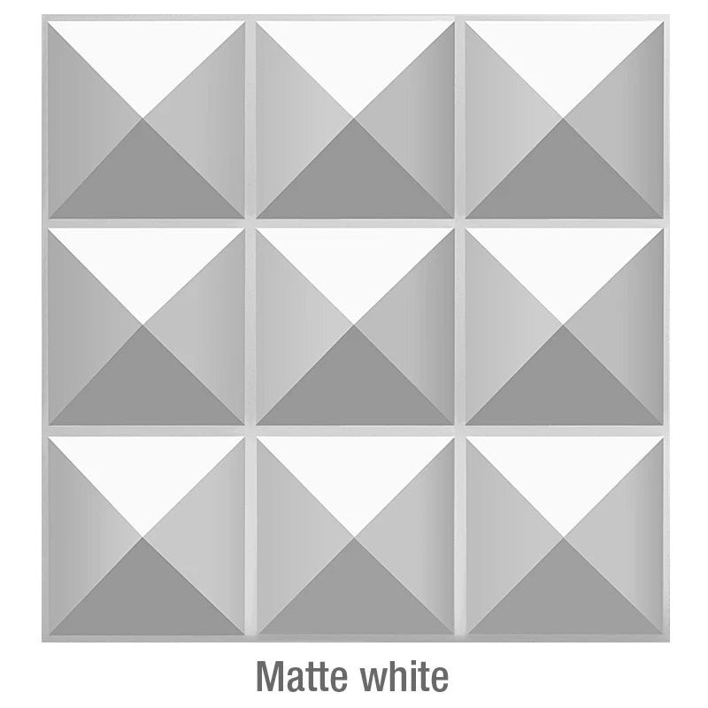 Matte White 3D Wall Panel [30cm x 30cm]