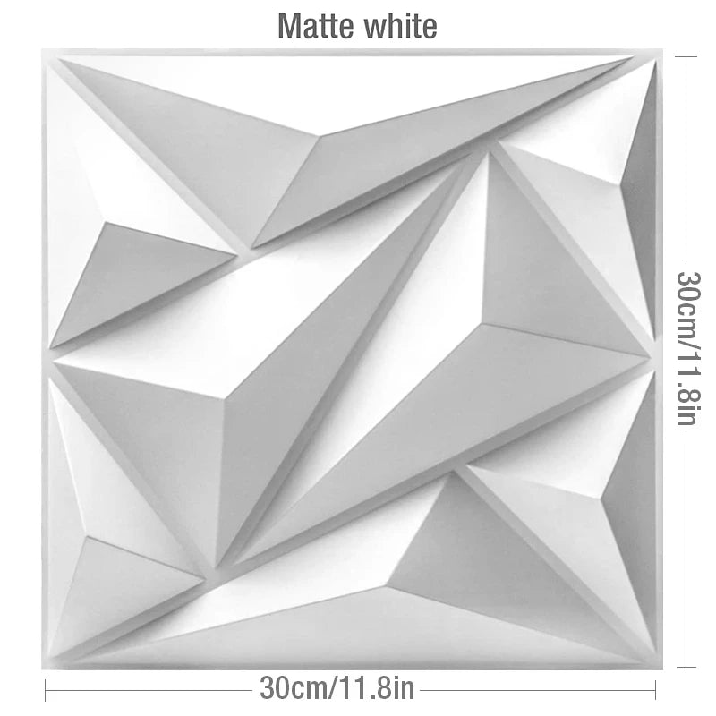 Matte White 3D Wall Panel [30cm x 30cm]