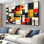 Cubism Geometric Modern Art Landscape Canvas Print