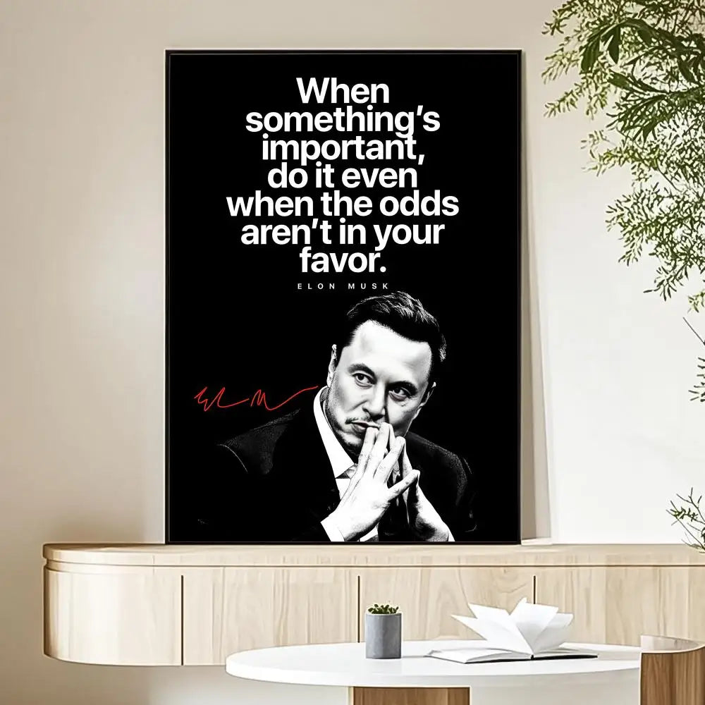 Billionaire Mindset Inspirational Quote Canvas Print