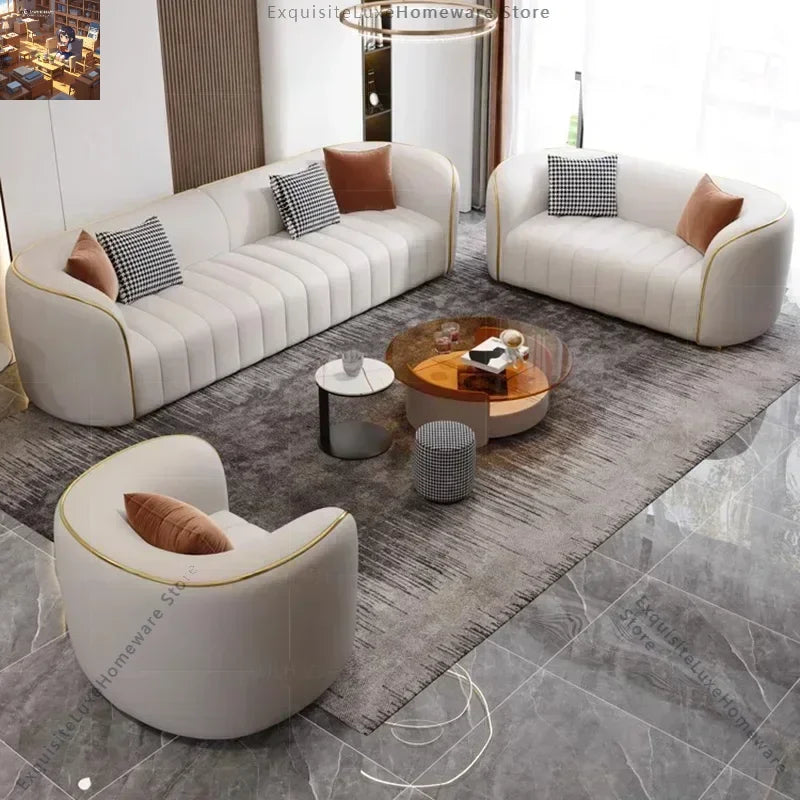 Moderno Minimalist Sectional Curved Sofa