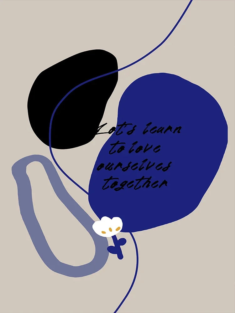 Klein Blue Abstract Art Canvas Prints