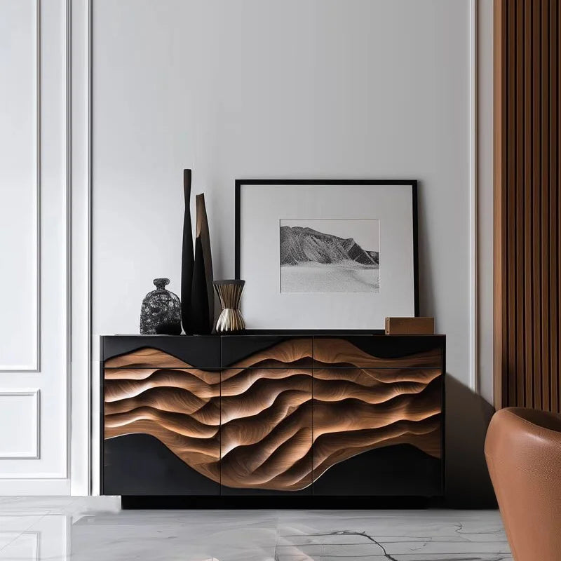 Teres Black Walnut Bespoke Crafted Cabinets