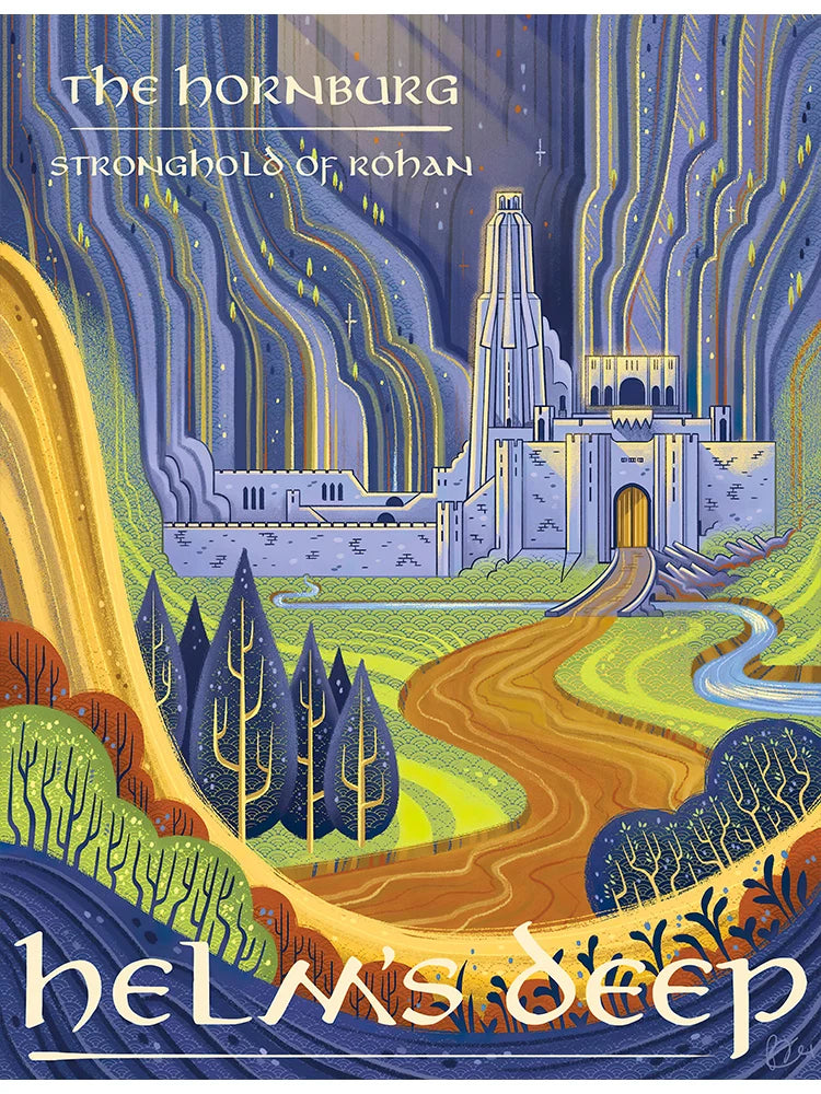 Retro Fantasy Film Kingdom Travel Canvas Prints