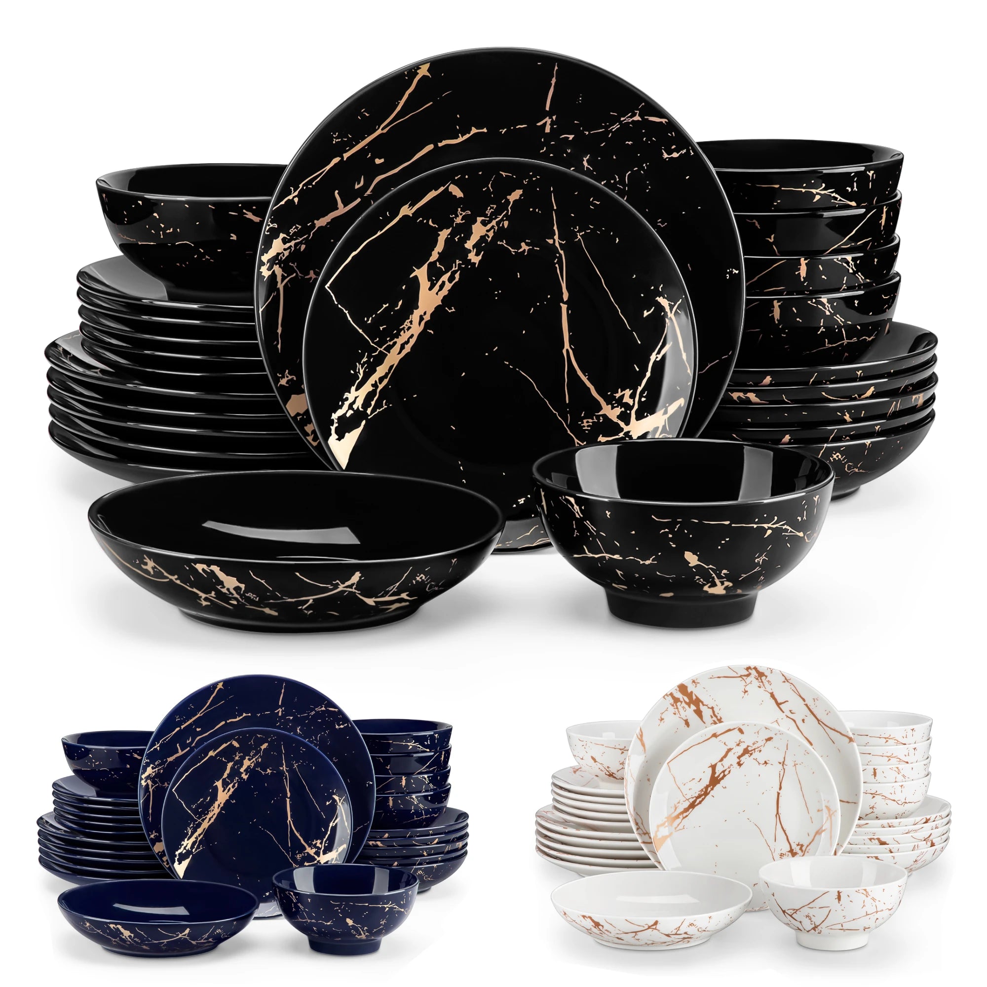 24 Piece Ceramic Dinnerware Set