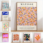 Matisse Floral Cut Outs Exhibition Canvas Print