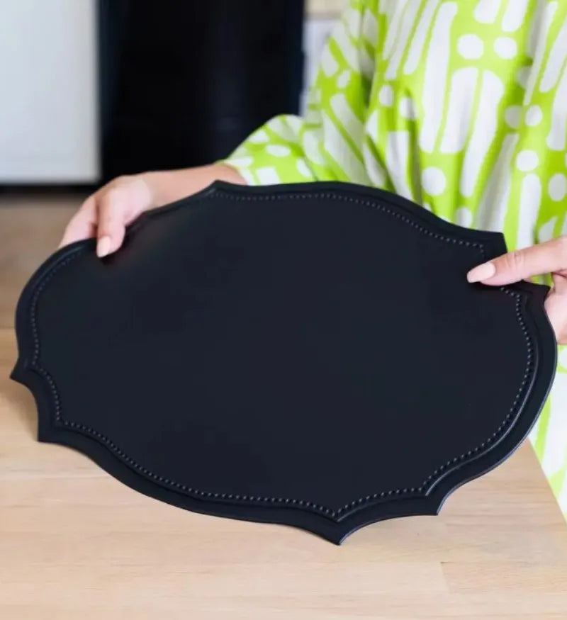 Luxe Leather Dining Placemat Set