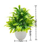 1-Piece Potted Greenery Artificial Plants with Pots