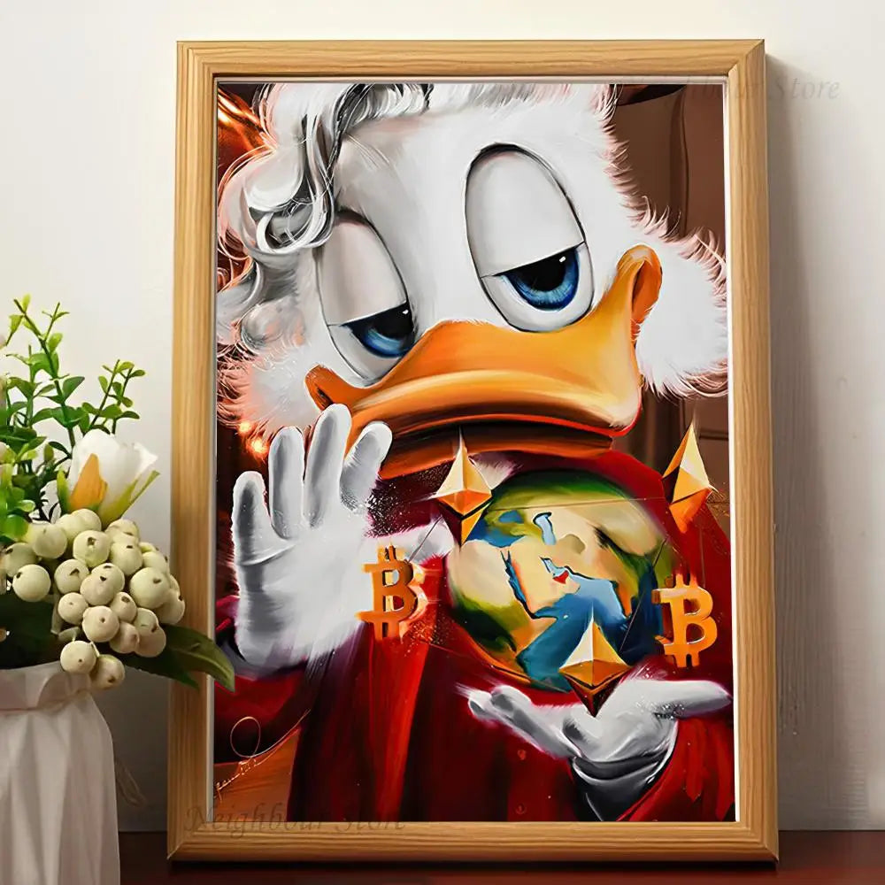 Scrooge McDuck Billionaire Wall Art