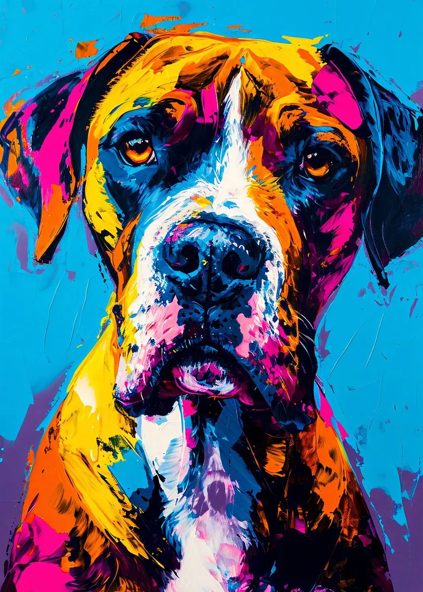 Abstract Multicolour Animals Art Canvas Prints