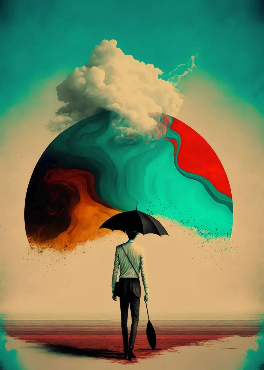 Surreal Modern Art Hi-Contrast Canvas Prints