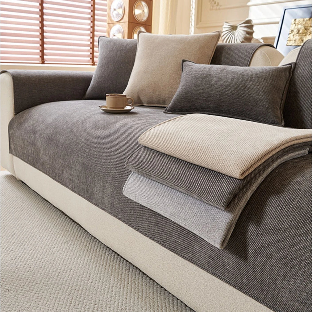Twill Chenille Anti-Slip Sofa Cover