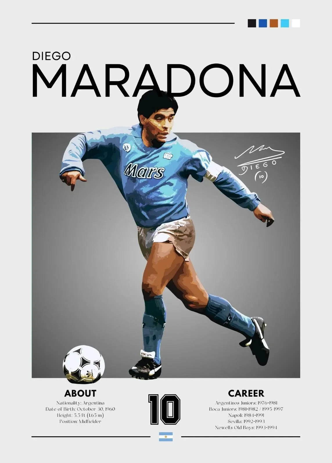 Famous Football (Soccer) Legends Canvas Prints