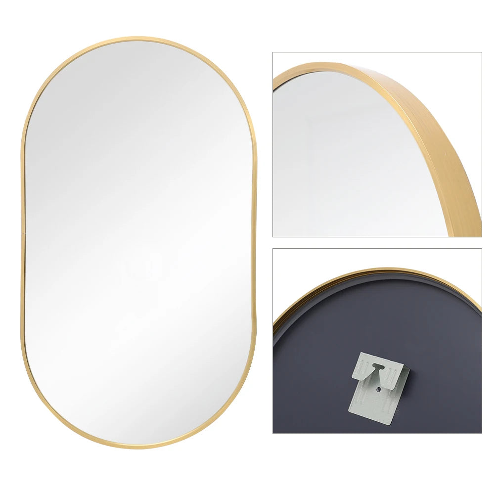 Oval Wall Mounted Mirror