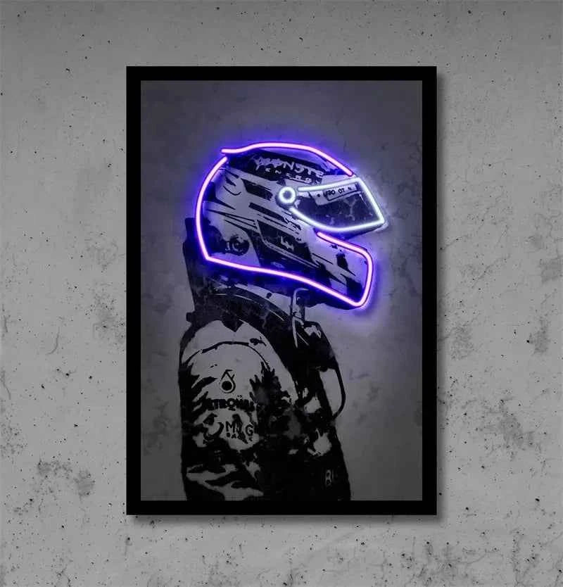 80s F1 Racer Poster Aesthetic Motorsport Football Basketball Player Decoration Canvas Print for Wall Art Neon Star Room Decor