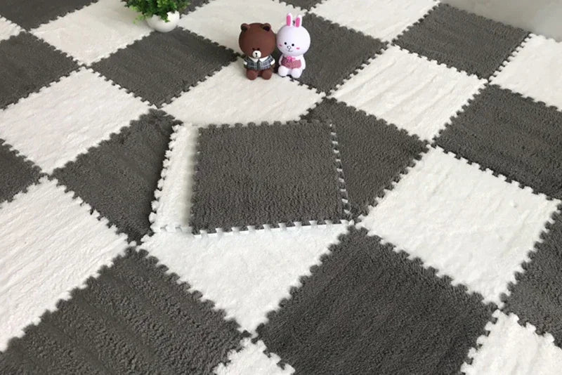 Soft Interlocking Plush Playmat Tiles