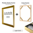 Canvas Frame DIY Kit with Metal Floating Frame