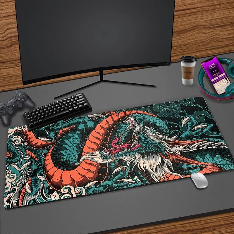 Japanese Dragon Art XXL Mouse Pad