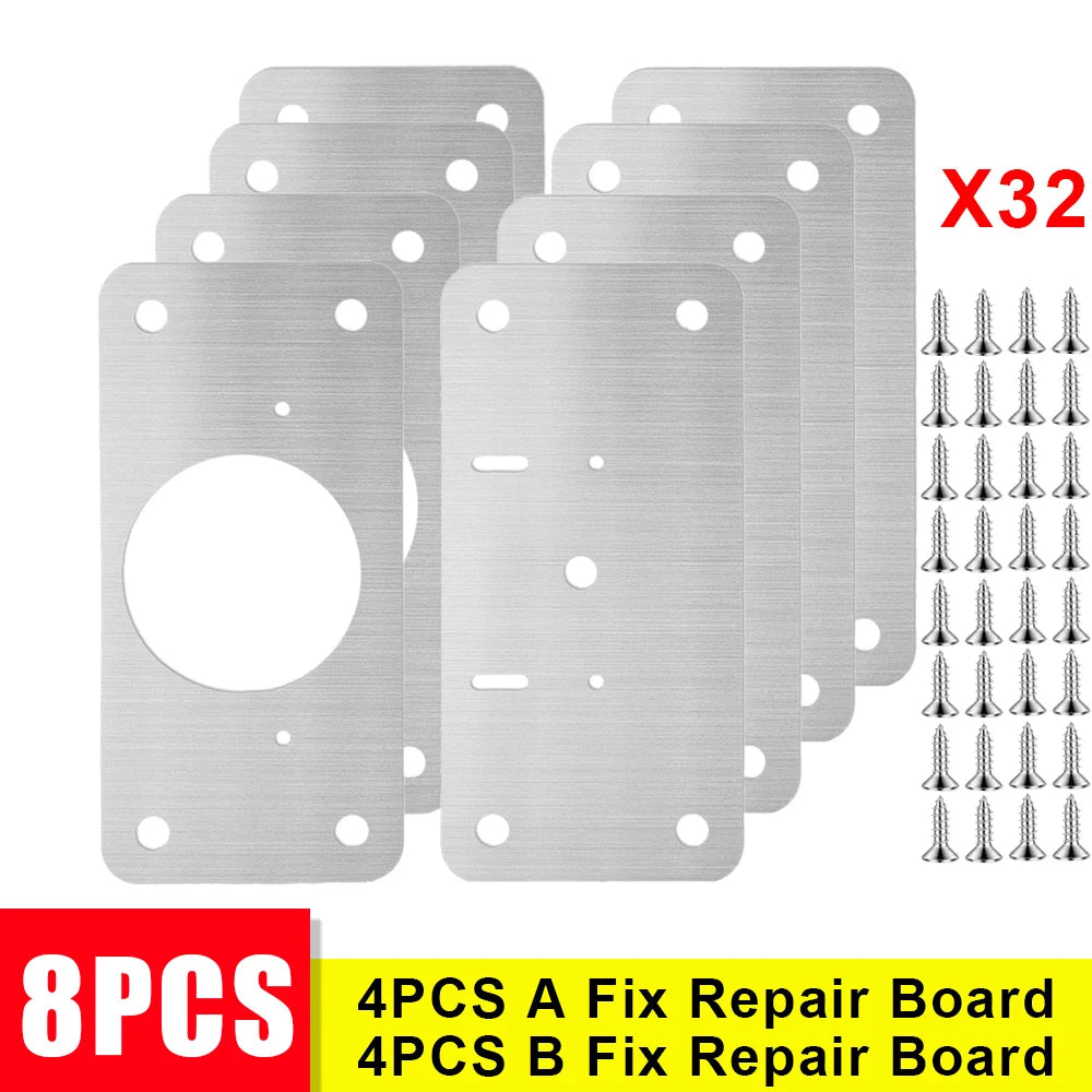 Cabinet Hinge Rectangle Repair Plate Kit