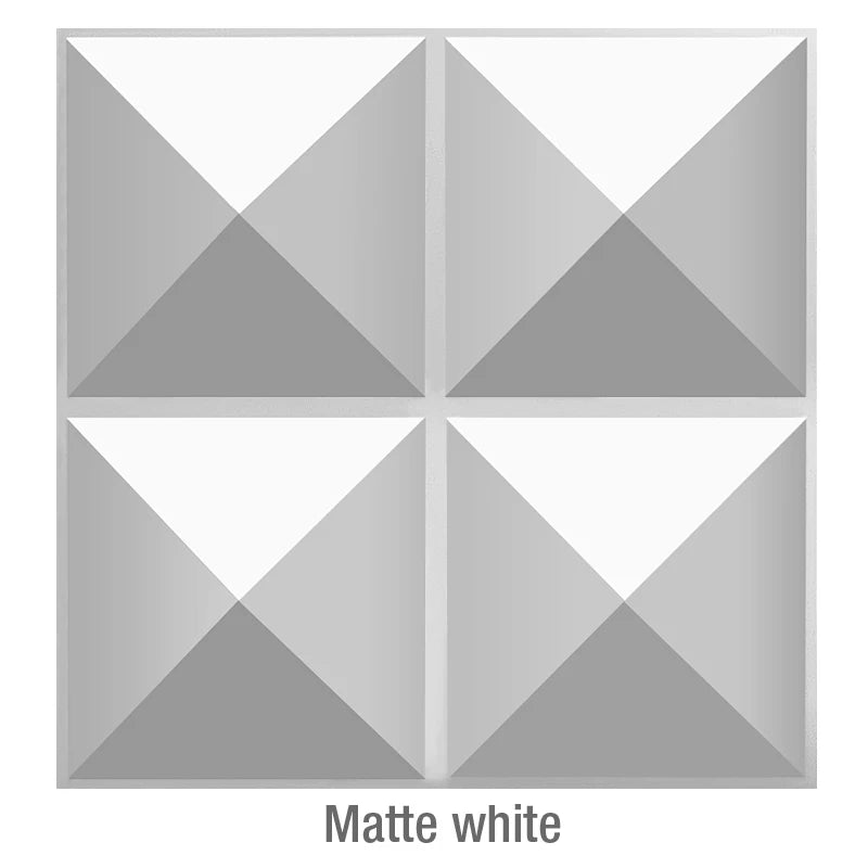 Matte White 3D Wall Panel [30cm x 30cm]