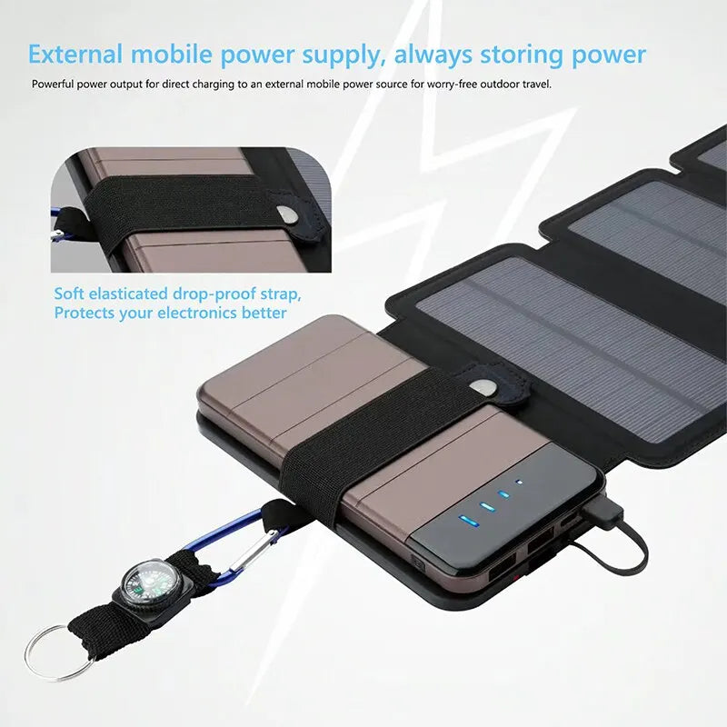 Solaris Folding Portable Fast-Charging Solar Panels