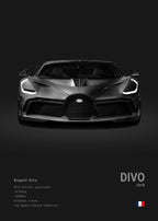 Ettore Bugatti Hypercar Minimalist Canvas Print - Sleek Surprises