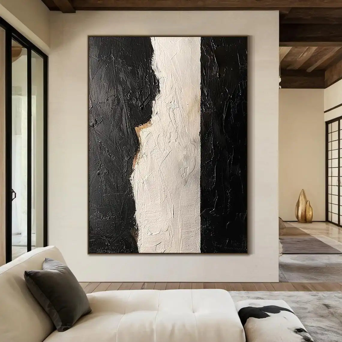 Handmade Multi-Colour Home Centrepiece Canvas Painting