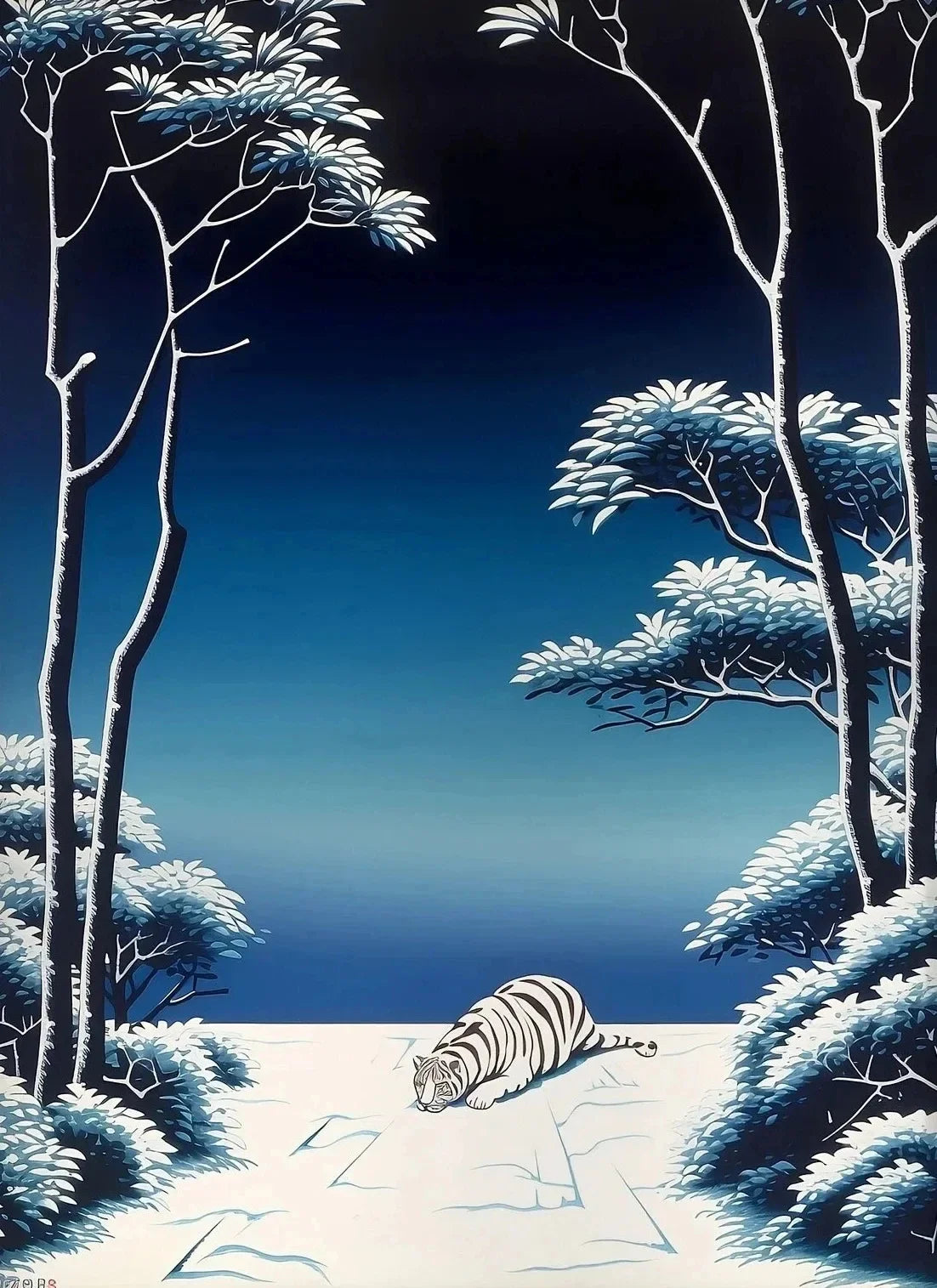 Hiroshi Nagai Inspired Summer Skies Scenic Art Canvas Prints