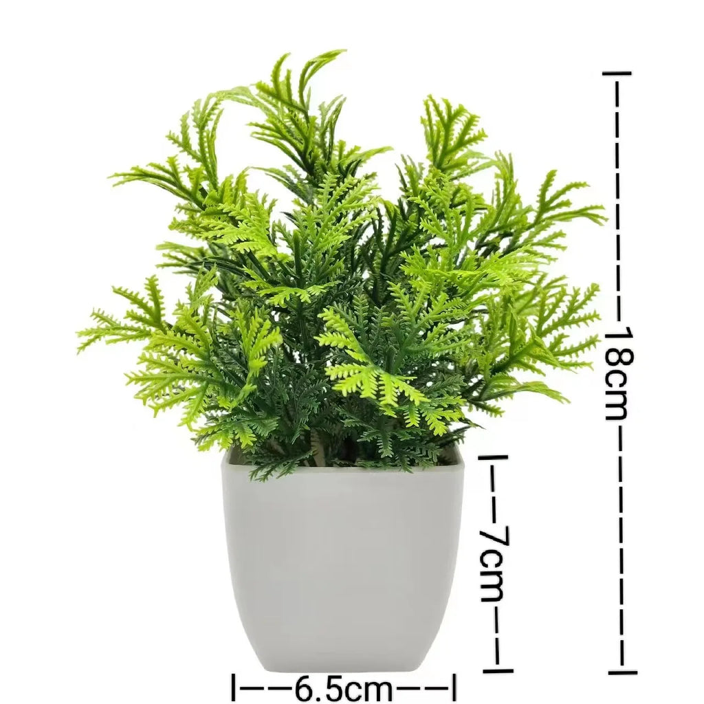 1-Piece Potted Greenery Artificial Plants with Pots