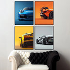 Supercar Abstract HD Colour Canvas Print - Sleek Surprises