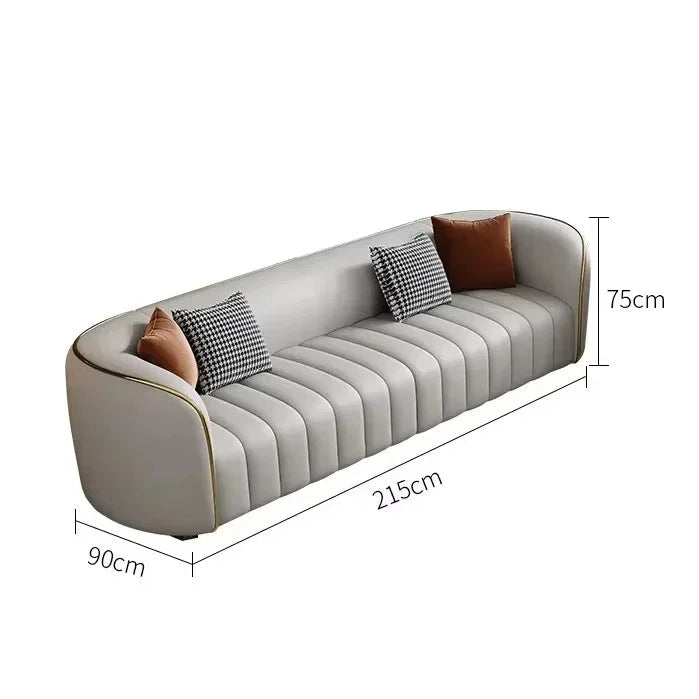 Moderno Minimalist Sectional Curved Sofa
