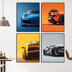 Supercar Abstract HD Colour Canvas Print - Sleek Surprises