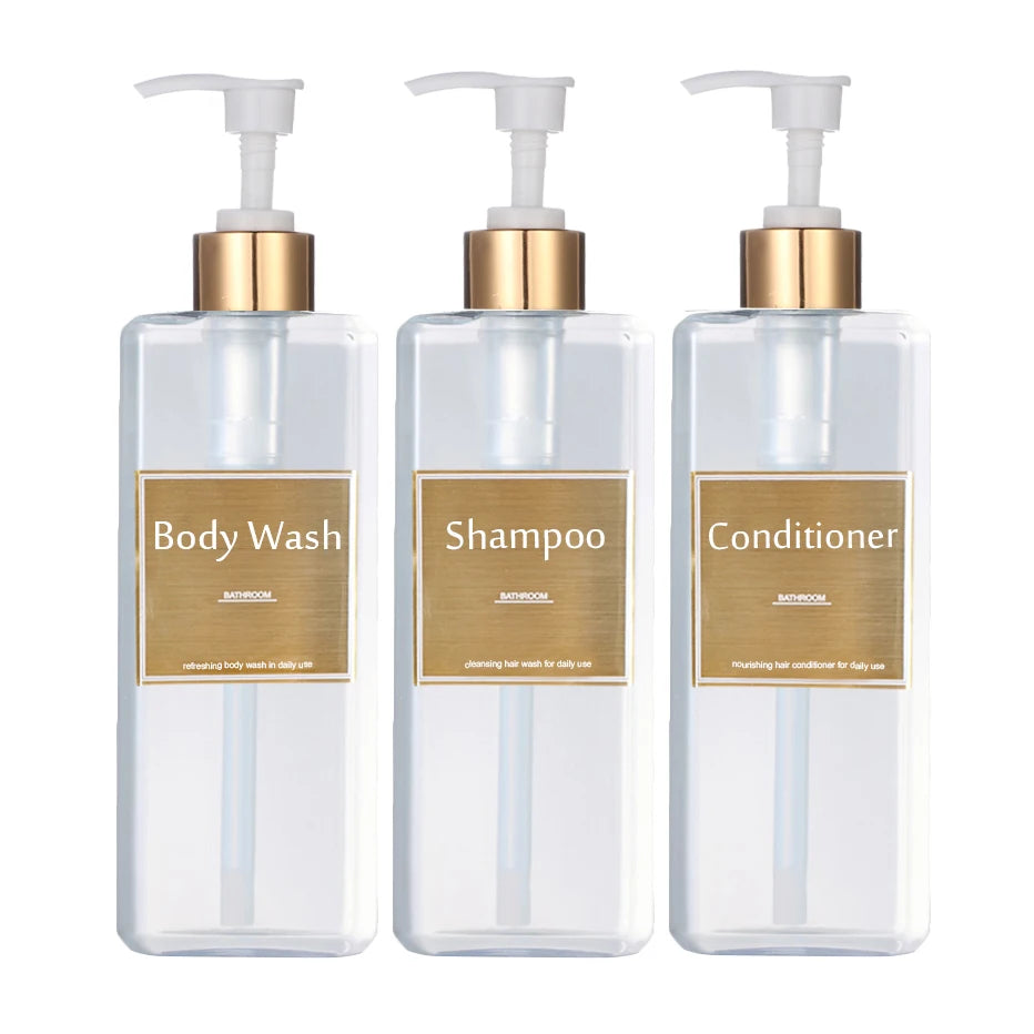 Luxury Gold Label Soap Dispenser Set [3-Pcs]