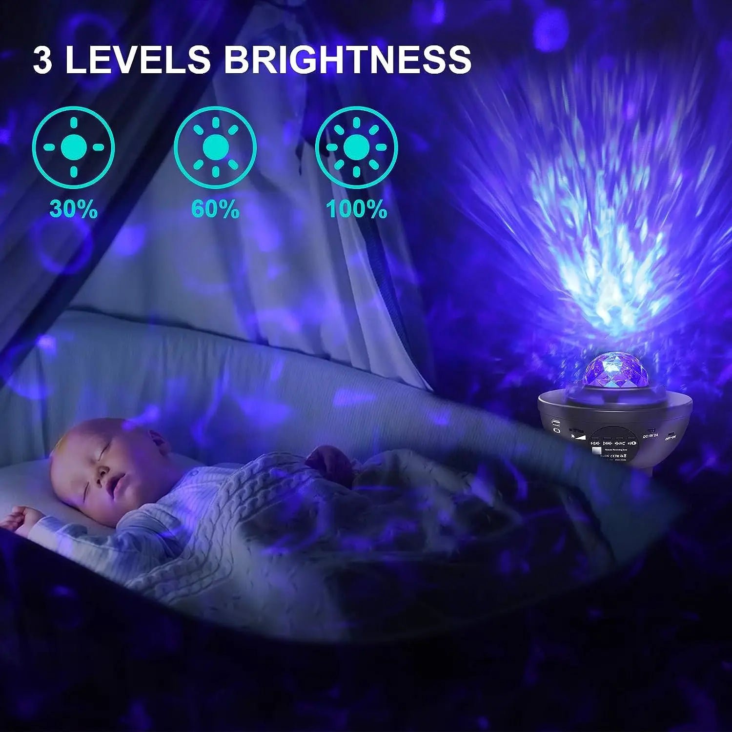 Starry Night Light Bluetooth USB Projector